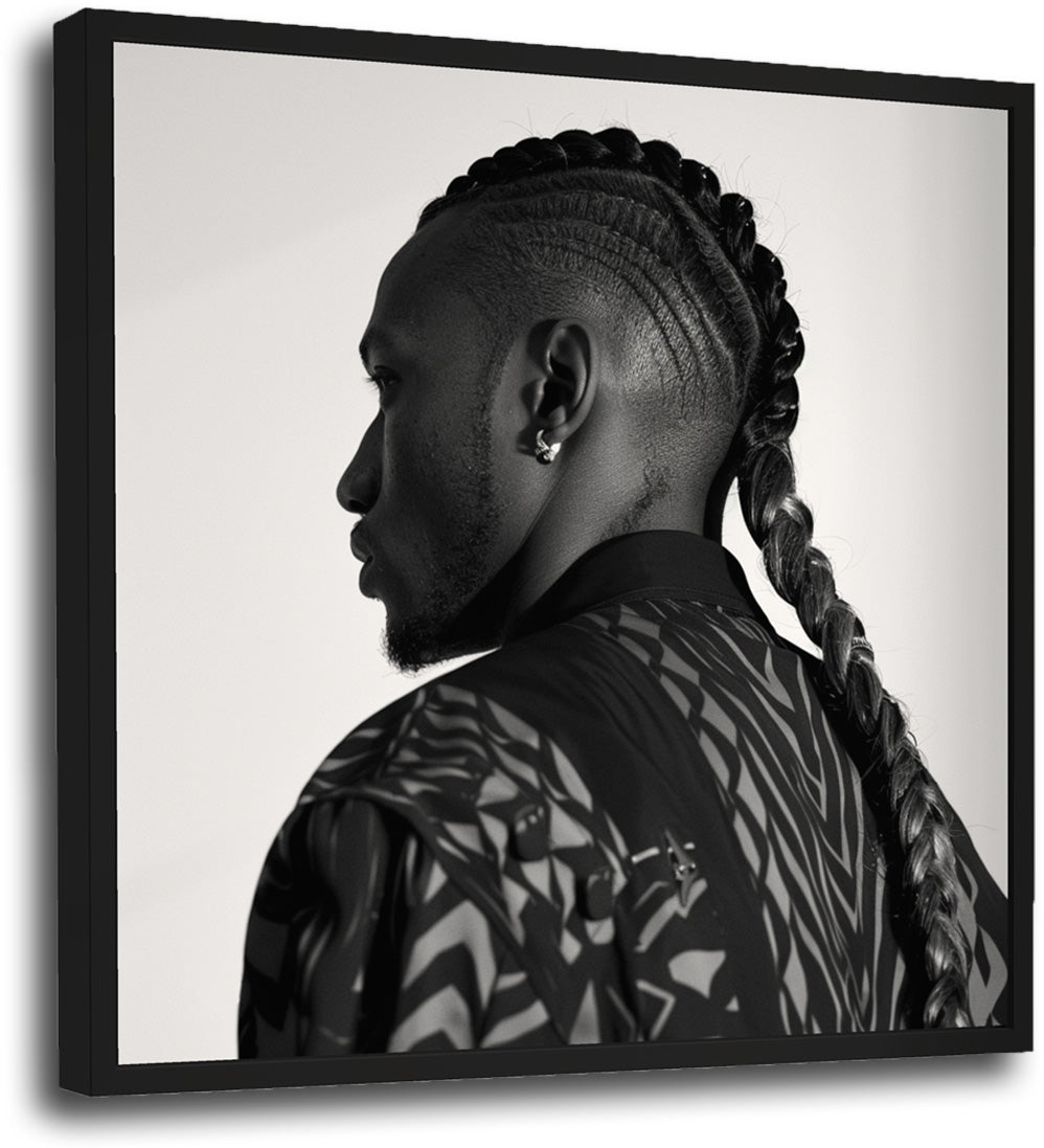 canvas_schilderij_kunst_aan_de_muur_wanddecoratie_groot_fotokunst_zwart_wit_wall_art_photo_fine_art_braided_power_black_and_white_man_XL_black_white