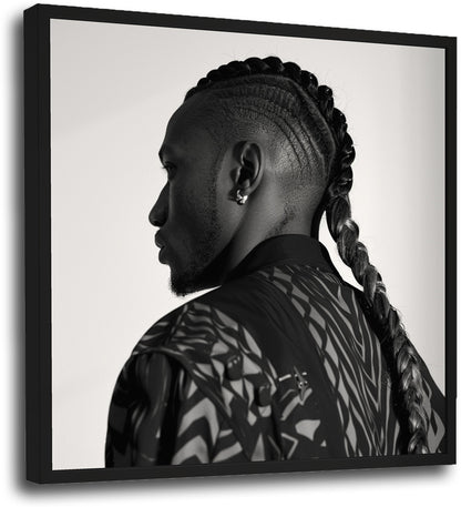 canvas_schilderij_kunst_aan_de_muur_wanddecoratie_groot_fotokunst_zwart_wit_wall_art_photo_fine_art_braided_power_black_and_white_man_XL_black_white